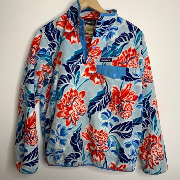 Patagonia Synchilla Snap-T Fleece Pullover Hawaiian Manoa Dusk Blue Small Rare - Picture 2 of 16